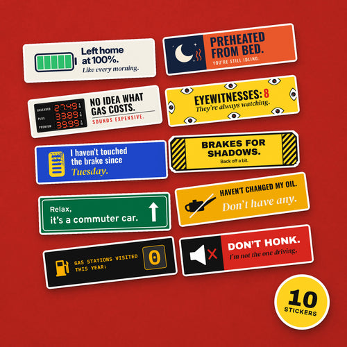 Hall of Fame 10-Pack: all ten stickers
